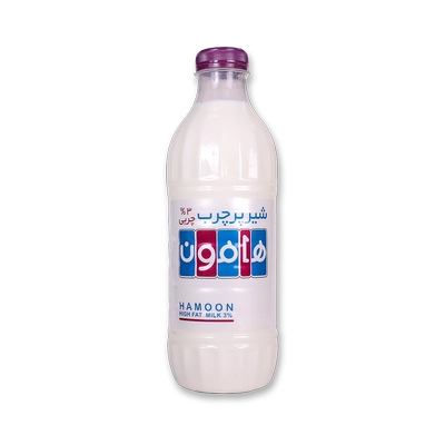 شیر پرچرب بطری هامون 1000گرم 