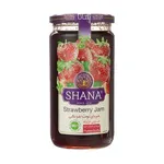 مربا توت فرنگی شیشه بلند شانا 310 گرم