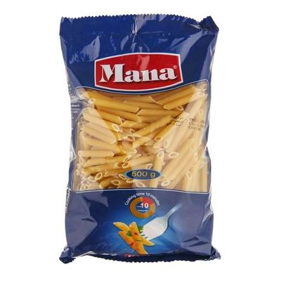 پاستا پنه کوچک پاکتی مانا 500 گرم