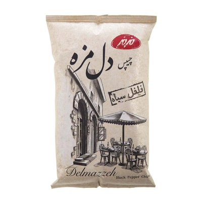 چیپس دل مزه فلفلی مزمز 90 گرمی