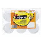 تخم مرغ زرده طلایی 6 عدد