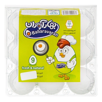 تخم مرغ بهارآوران 9 عددی