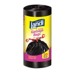 کیسه زباله بنددار رولی متوسط 60*55 لندی 20 عدد