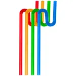 نی مارپیچ رنگی پیک نیک 100 عددی