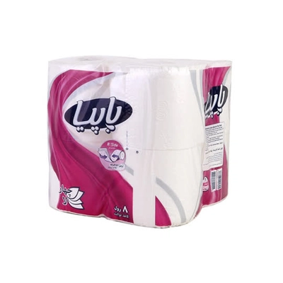 دستمال توالت 4 لایه 8 رول پاپیا