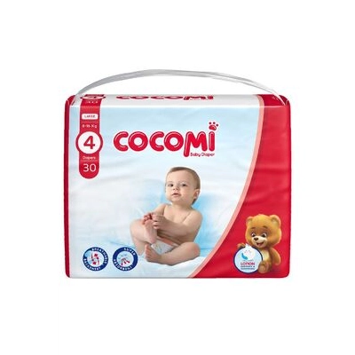 پوشک بچه 30 عددی لوسیون دار سایز 4 کوکومی