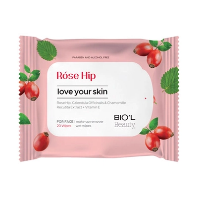 دستمال مرطوب آرایشی رزهیپ بیول 20 برگ