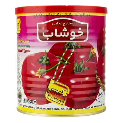 رب گوجه قوطی آسان باز شو خوشاب 800 گرم