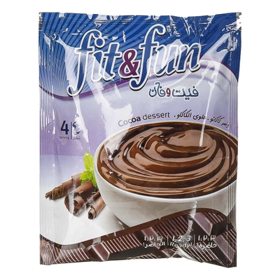 پودینگ فوری شکلاتی فیت و فان 110 گرم