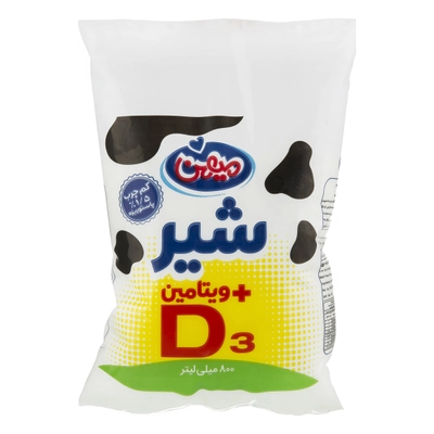 شیر نایلونی کم چرب ویتامین دی میهن 800 گرم