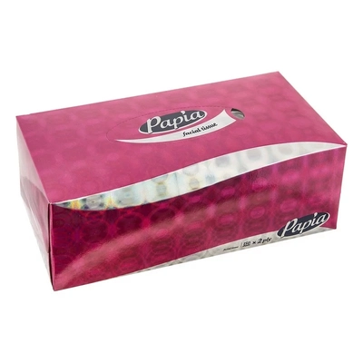 دستمال کاغذی 2 لایه طرح ویژه پاپیا 150 برگ 