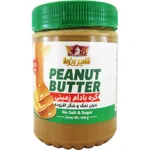 کره بادام زمینی بدون نمک وشکر شیررضا 450 گرمی