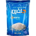 نمک تصفیه شده خوراکی یددار دریایی دوی پک دلفین 900 گرمی