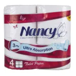 دستمال توالت نانسی 4 رول 3 لایه 