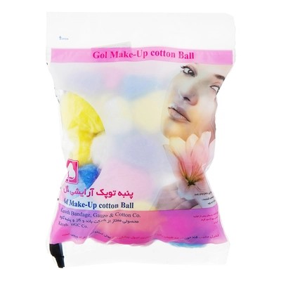 پنبه هیدروفیل توپک رنگی گل 50 گرم