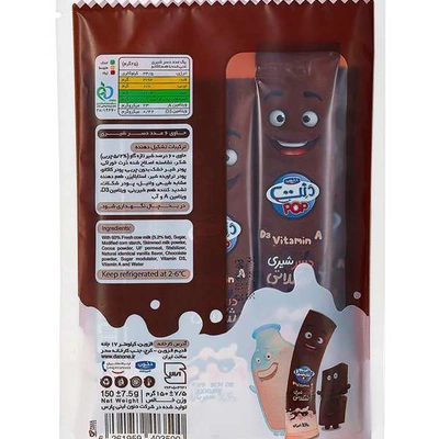 دسر پاپ شکلاتی بسته دنت 6 عدد