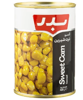 کنسرو ذرت بدر 420 گرم