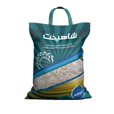 برنج پاکستانی 386 کیسه شاهپخت 10 کیلوگرم