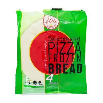 نان پیتزا نیمه آماده منجمد ساده 206 450 گرم