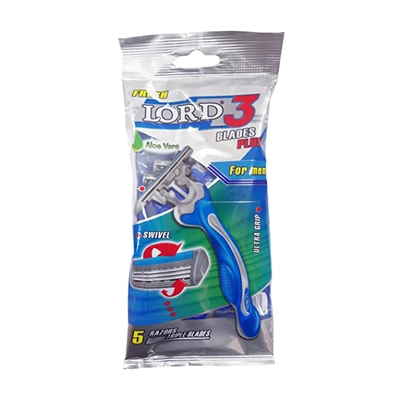 خودتراش 3لبه صابوندار لرد 5 عدد