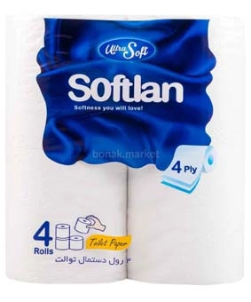 دستمال توالت سافتلن 4 عدد