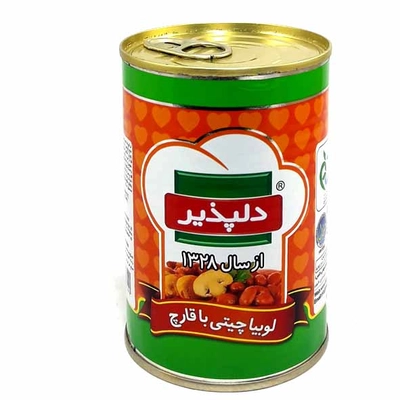 کنسرو لوبیا با قارچ دلپذیر 420 گرم