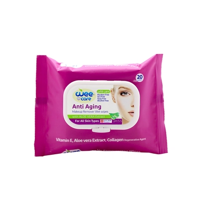 دستمال مرطوب پاک کننده آرایش وی کر 20برگ