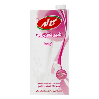 شیر کم چرب تتراپک کاله ی1 لیتر
