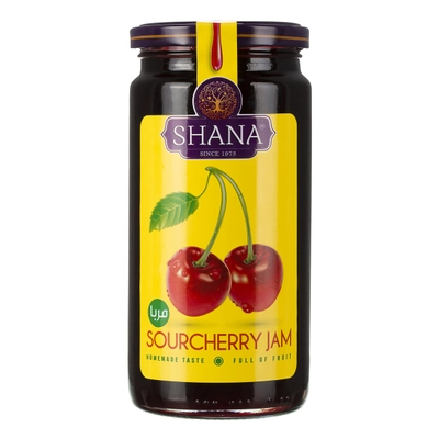مربا آلبالو شیشه شانا 570 گرم
