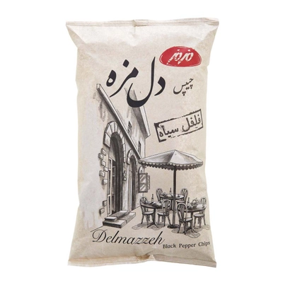 چیپس دل مزه فلفلی مزمز 180 گرم