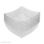 پیاله چهار گوش گل ساتین کیچن 6 عدد