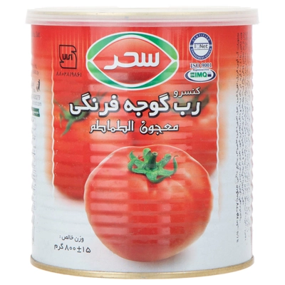رب گوجه فرنگی با درب آسان بازشو سحر 800 گرم