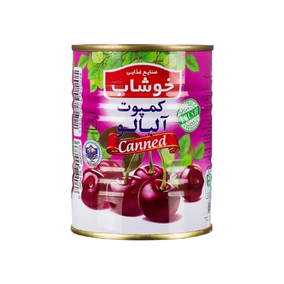 کمپوت آلبالو کلیددار خوشاب 350 گرم