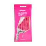 تیغ 2 لبه رابر گریپ زنانه سیلور 5 عددی