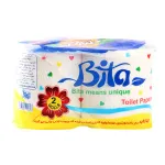 دستمال توالت گلدار دوقلو بی تا 4 لایه 