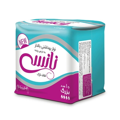 نوار بهداشتی بالدار فلاف نازک بزرگ نانسی 10 عدد