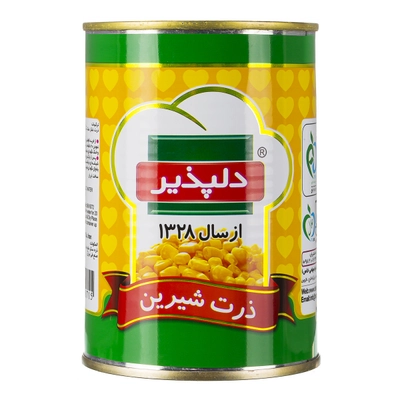 کنسرو ذرت دلپذیر 415 گرم