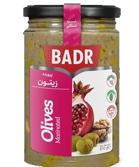 زیتون پرورده بدر 610 گرم