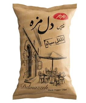 چیپس دل مزه فلفلی مزمز 90 گرم