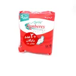 نوار بهداشتی پنبه ریز بالدار بزرگ نرمال 10 عدد