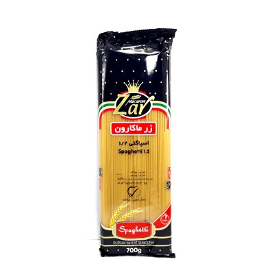 ماکارونی زرماکارون 1.2 قطر 700 گرم
