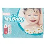 پوشک بچه سایز 4 مای بیبی پرمیوم 34 عدد 