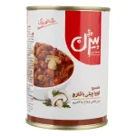 کنسرو لوبیا چیتی با قارچ بیژن 380 گرم 
