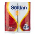 دستمال حوله‌ای آشپزخانه سافتلن 3 لایه 2 رول