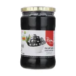 زیتون شور شیشه سیاه با هسته بیژن 680 گرمی