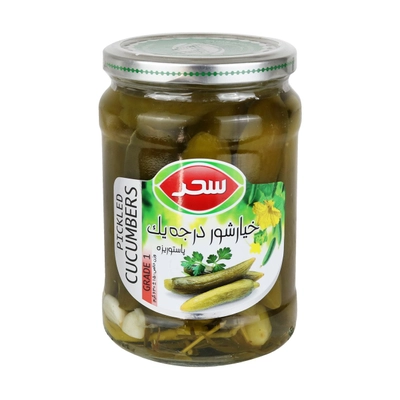 خیار شور درجه یک سحر 630 گرم