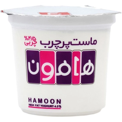 ماست پرچرب لیوانی هامون 650 گرم