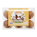 تخم مرغ وکیوم 6عددی قهوه ای تلاونگ