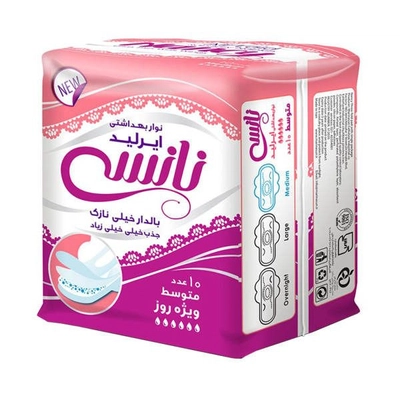 نوار بهداشتی ایرلید متوسط نانسی 10 عددی