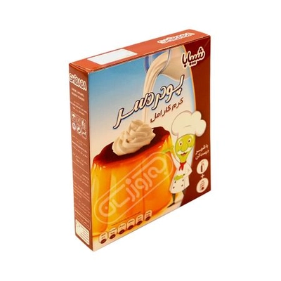 پودر کرم کارامل 108 گرمی شیبابا